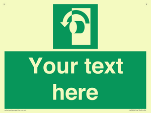 Custom Turn Anti-Clockwise Sign